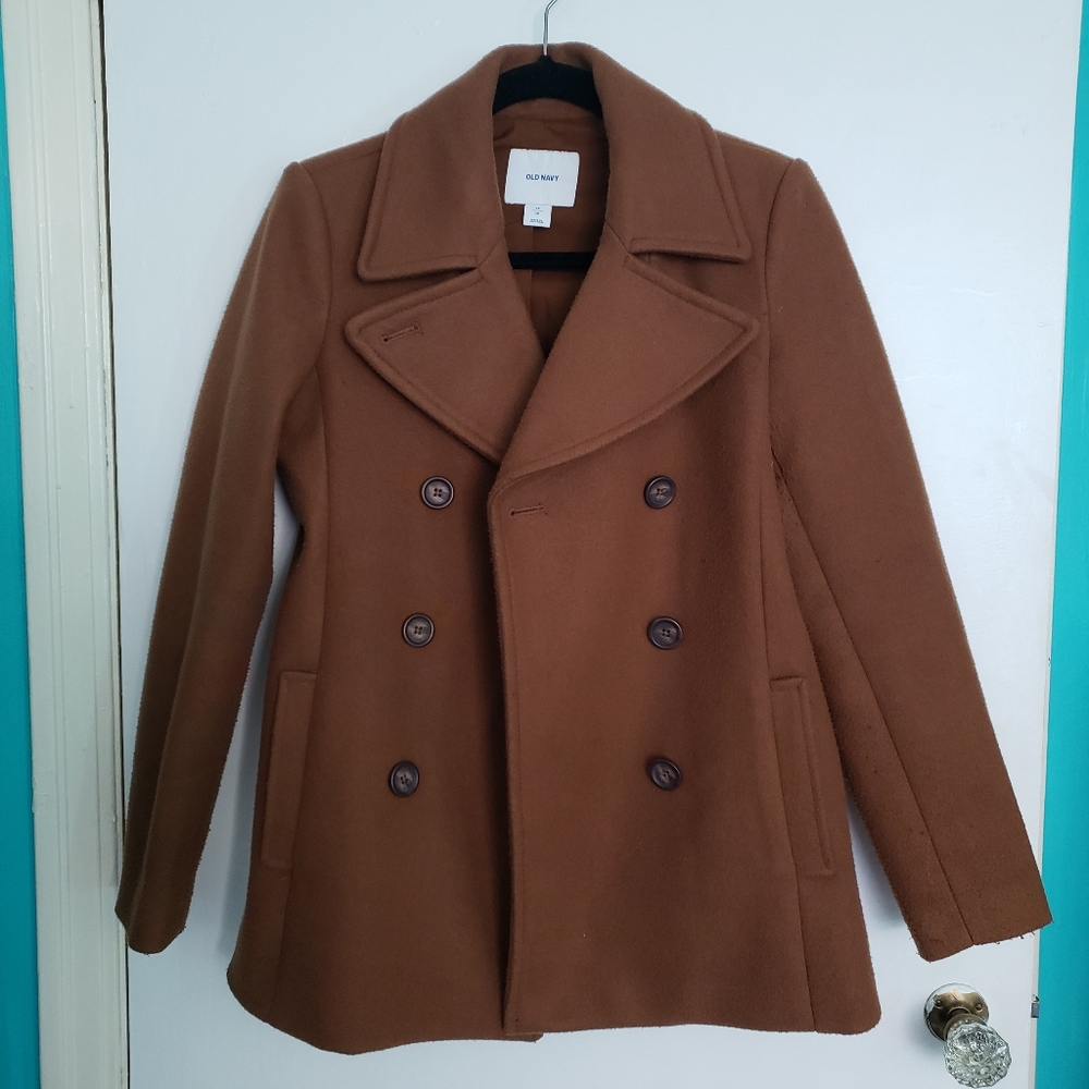 Old Navy Soft-brushed Peacoat - size XS, Camel